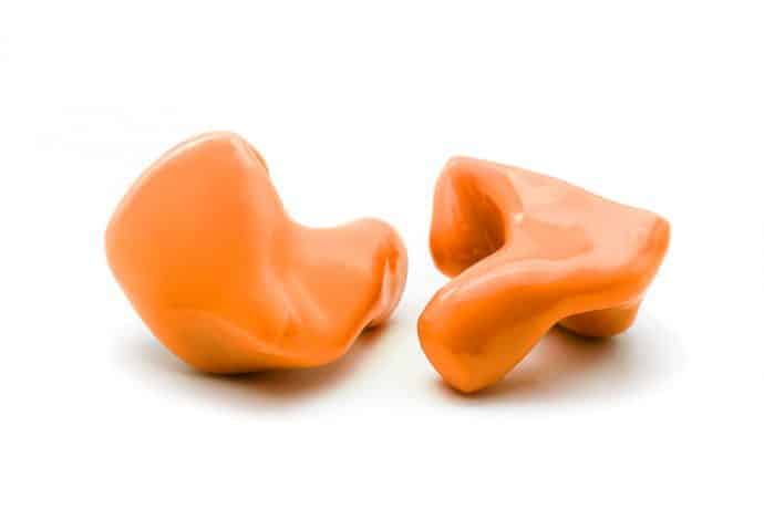 Custom Silicone Hearing Protection - Best earplug protection for shooting - Orange