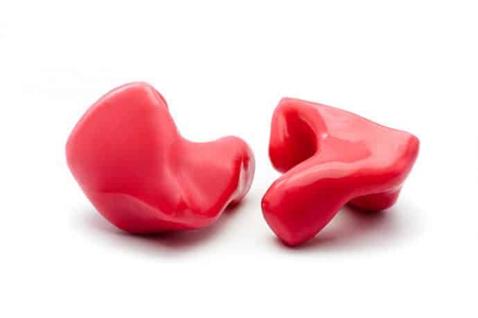 Custom Silicone Hearing Protection - Best earplug protection for shooting - Red