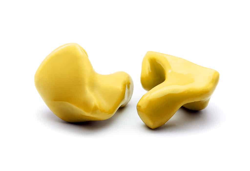 Custom Silicone Hearing Protection - Best earplug protection for shooting - Yellow