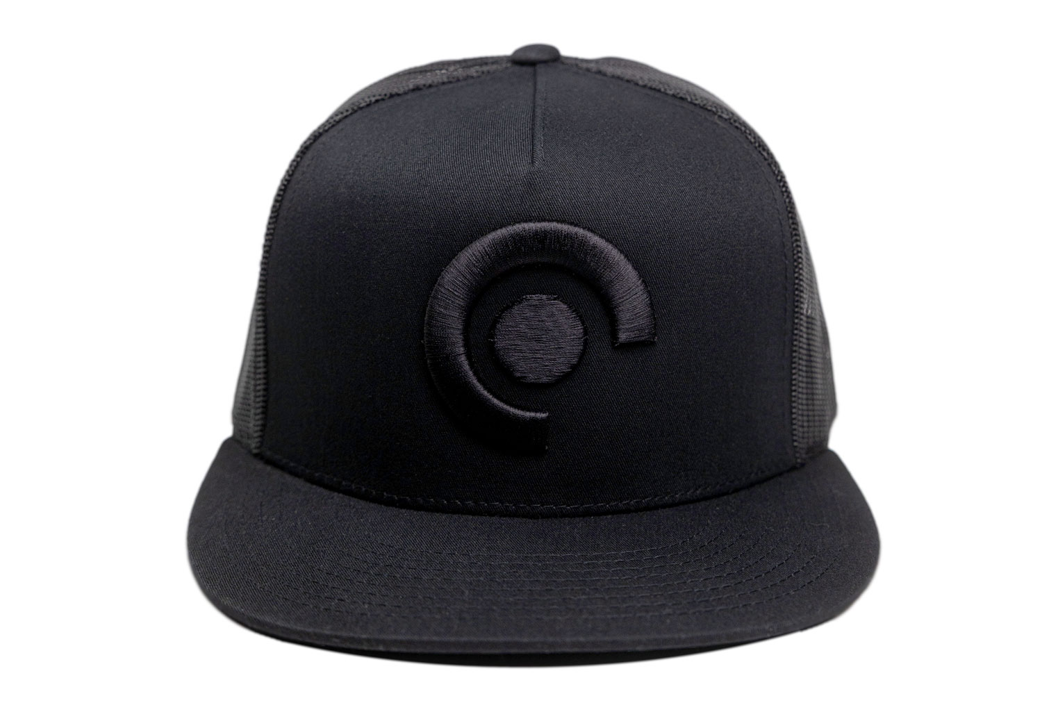 Alclair Audio Black Snapback with Alclair Icon in black - Front