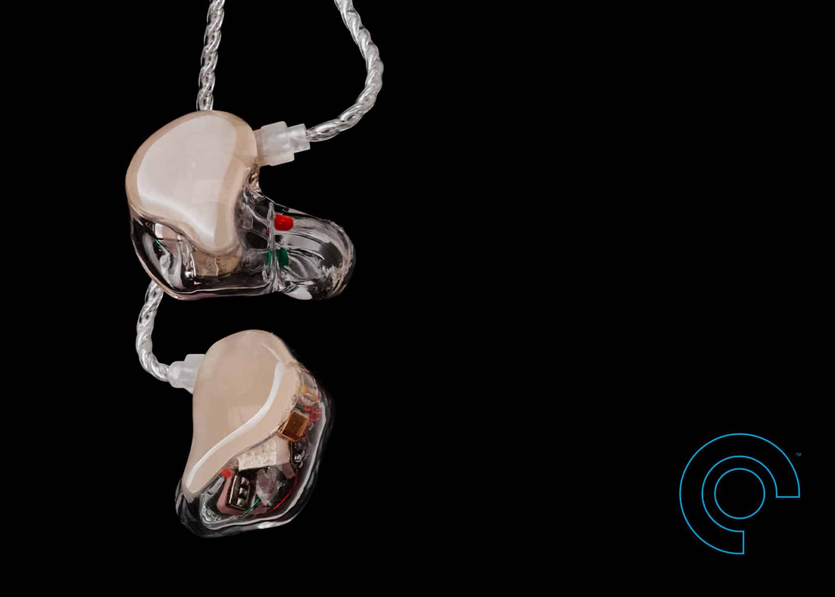 Alclair Audio Transparent Beige in-ear monitors - Mobile