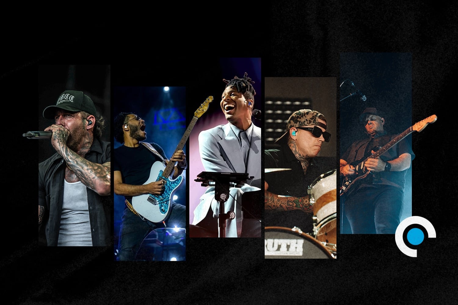 Alclair Audio Artists using custom in-ear monitors on stage - Tablet